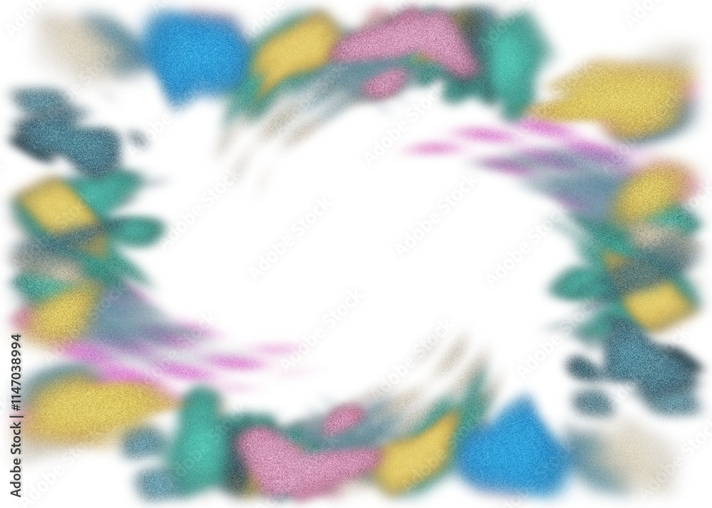 Obraz premium An abstract transparent psychedelic burst vignette design element overlay.
