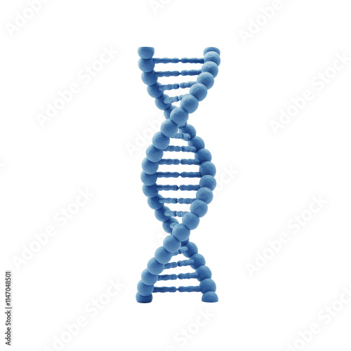 DNA strand isolated on white background, genetic study, gene material, dna science, dna strand clipart photo