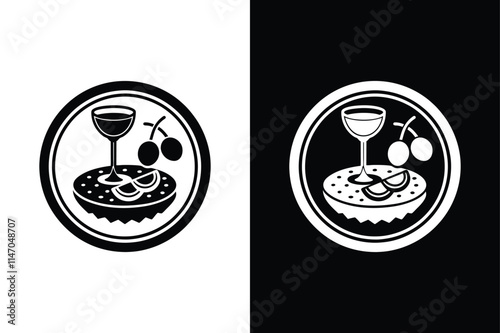 Tapas  icon vector on White Background ,Vector Art Illustration on white background.
