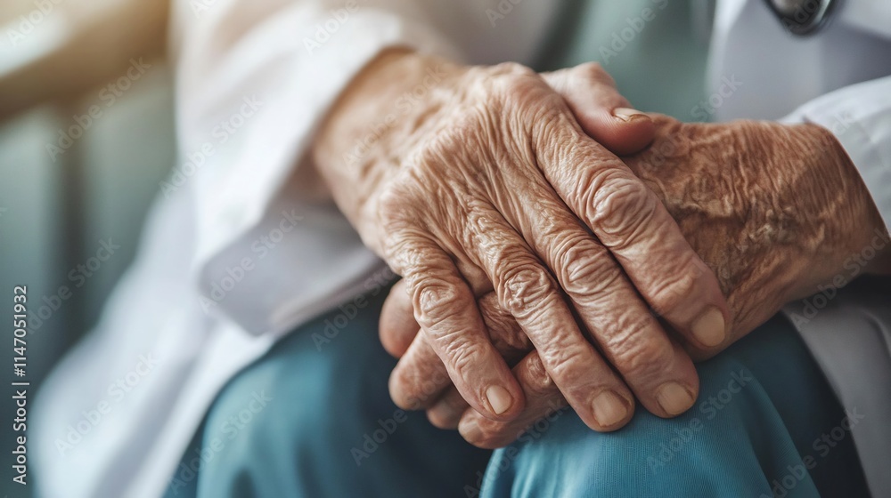 Fototapeta premium Geriatric Care Manager coordinating comprehensive care plans elderly patients to improve their quality of life