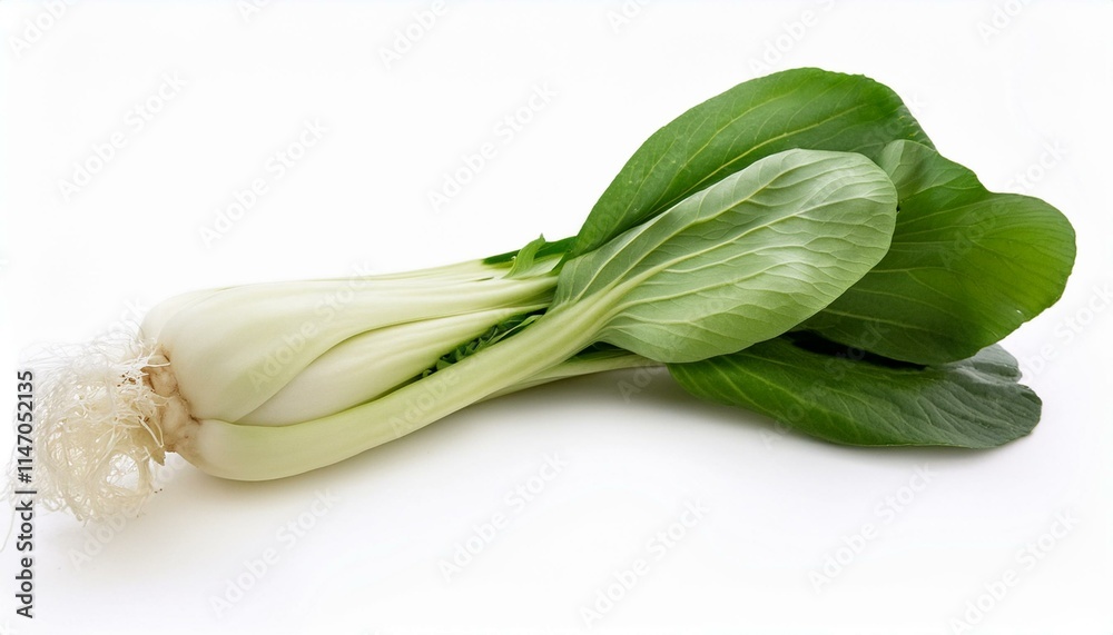 Fresh Bok Choy with vibrant green leaves and crisp white stalks. Fresh Bok Choy with vibrant green leaves and crisp white stalks.