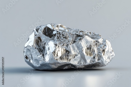 Platinum nugget  noble metal  used in catalyst production. photo