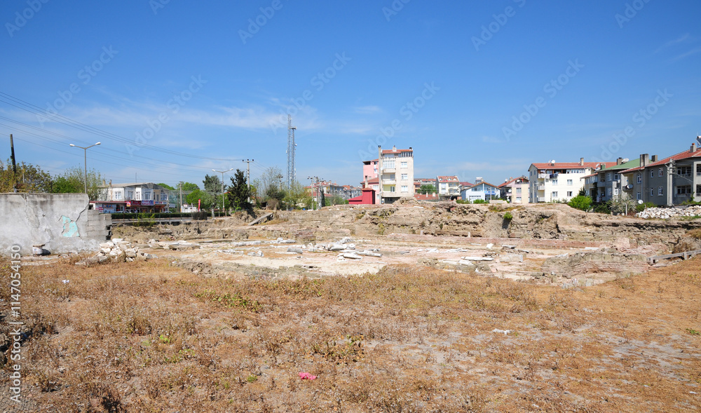 Obraz premium Perinthos Ancient City is in Marmara Ereglisi, Tekirdag, Turkey.