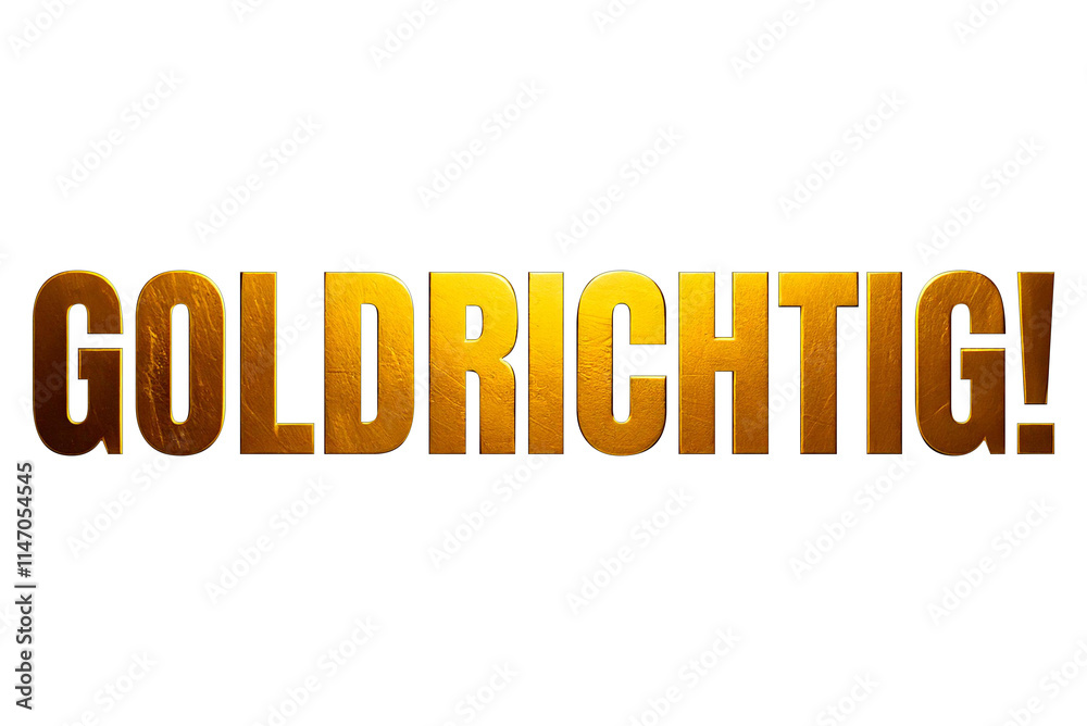 goldene Schrift GOLDRICHTIG!