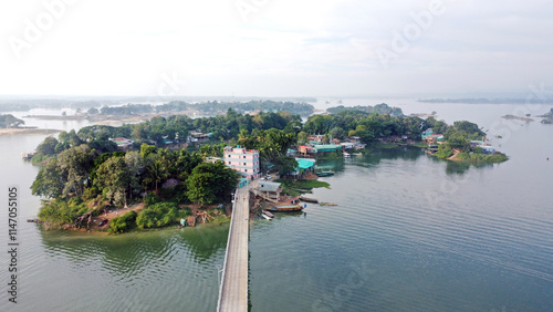 Kaptai Lake is the largest lake in Bangladesh. It is located in the Kaptai Upazila under Rangamati District of Chittagong Division. photo