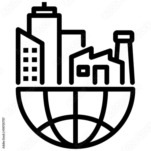Urban Sprawl Icon