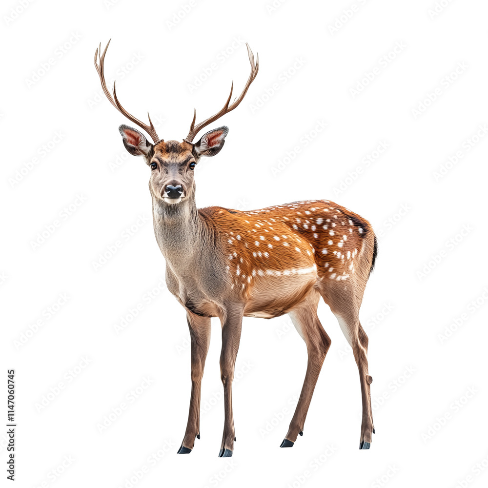 hyperrealistic photograph of a deer white background hyperrealistic photograph of a deer white background