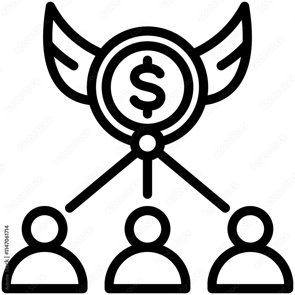 Profit Sharing Icon Profit Sharing Icon