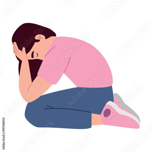 tired woman suffering depression