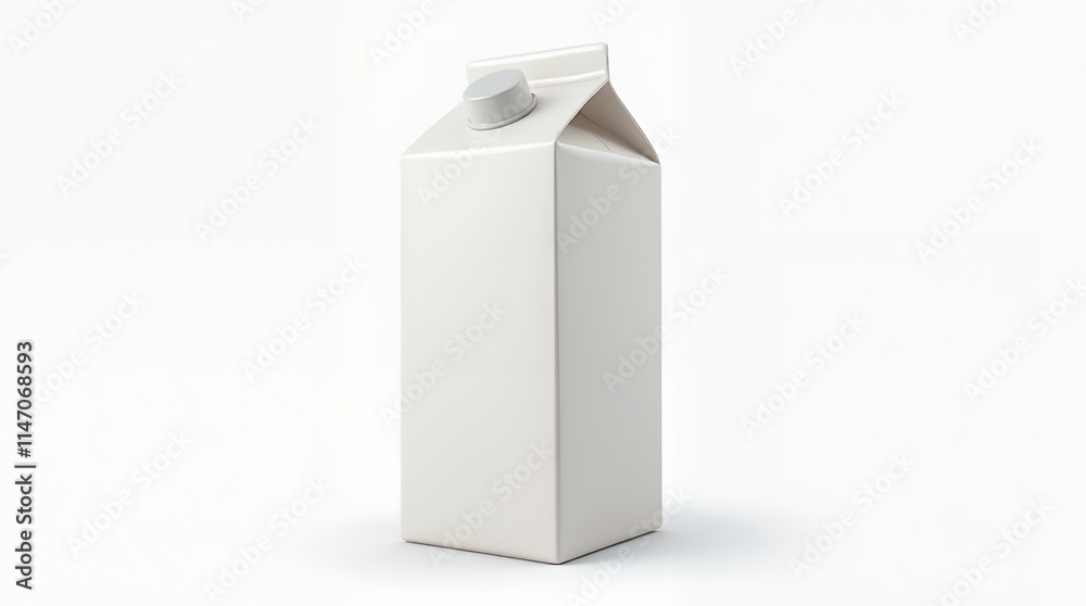 Blank White Carton Milk Packaging Design Mockup Blank White Carton Milk Packaging Design Mockup