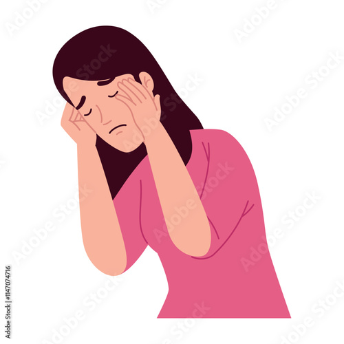 desperate woman with depression