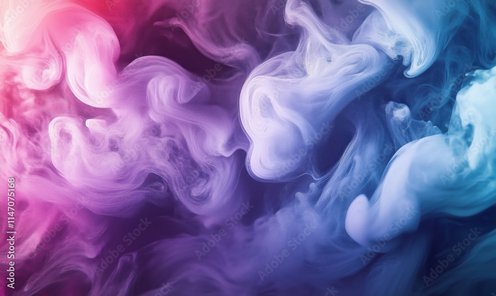 Colorful abstract smoke patterns swirling in vibrant hues of pink, purple, and blue, creating a mesmerizing visual effect Colorful abstract smoke patterns swirling in vibrant hues of pink, purple, and blue, creating a mesmerizing visual effect