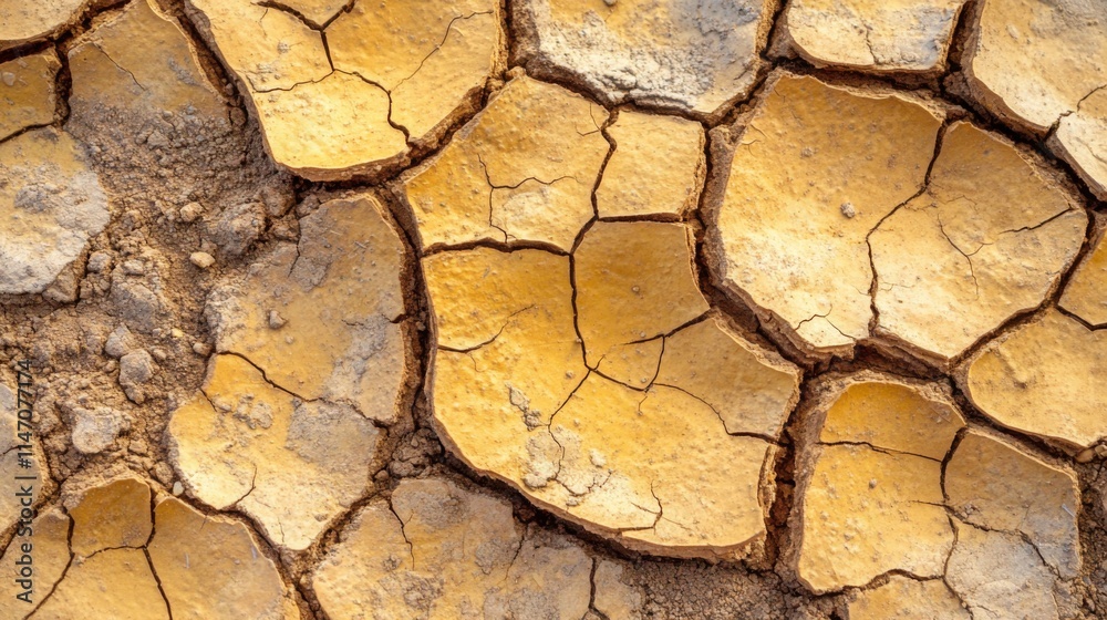 Dried Cracked Earth Texture Showing Drought Dried Cracked Earth Texture Showing Drought