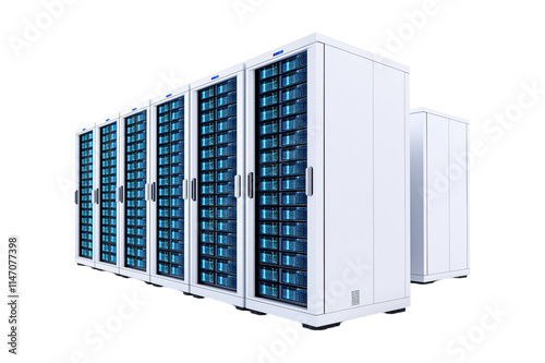 Modern Data Server Racks | Technology, Network, Cloud, Storage, Computing photo