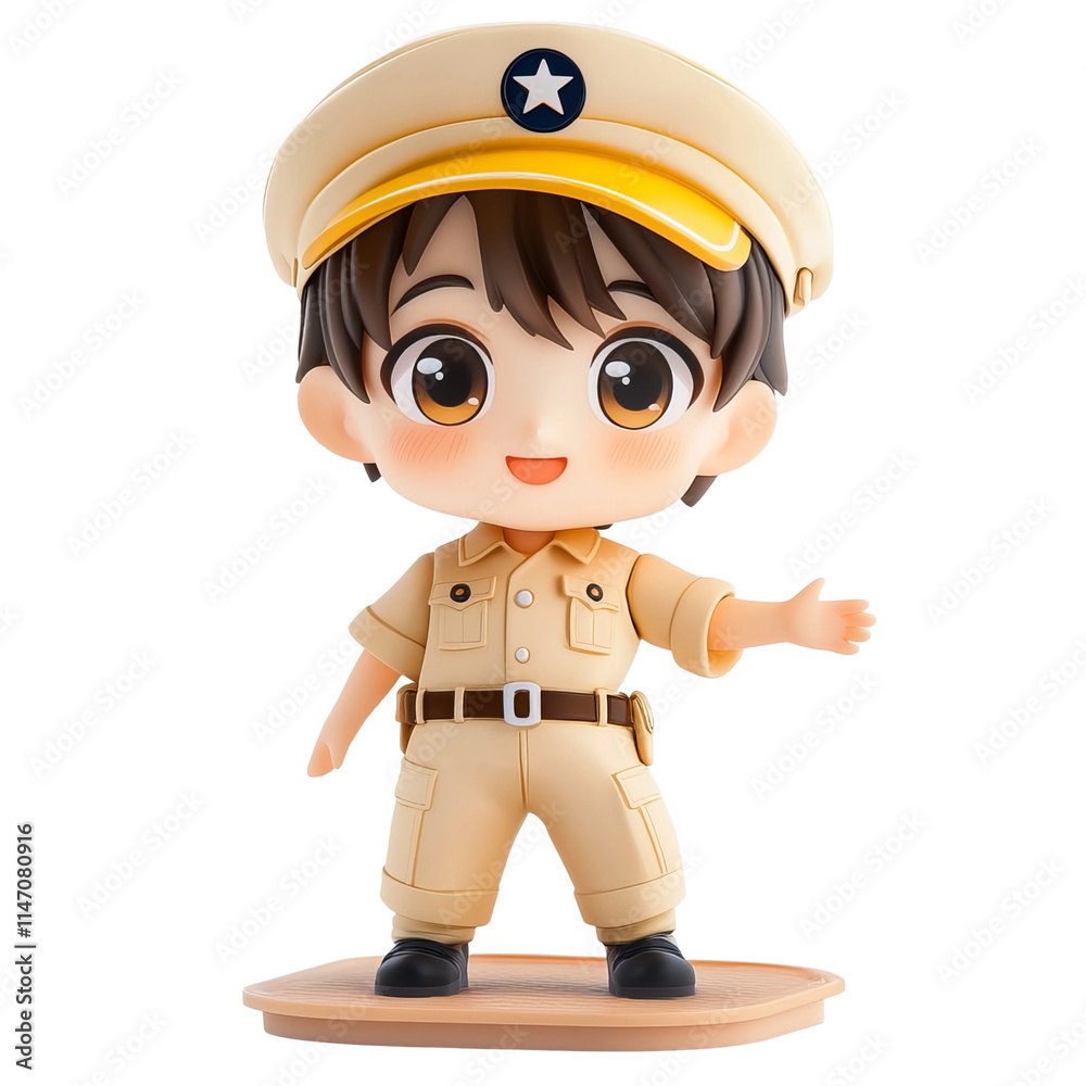 a cartoon male railway worker white background a cartoon male railway worker white background