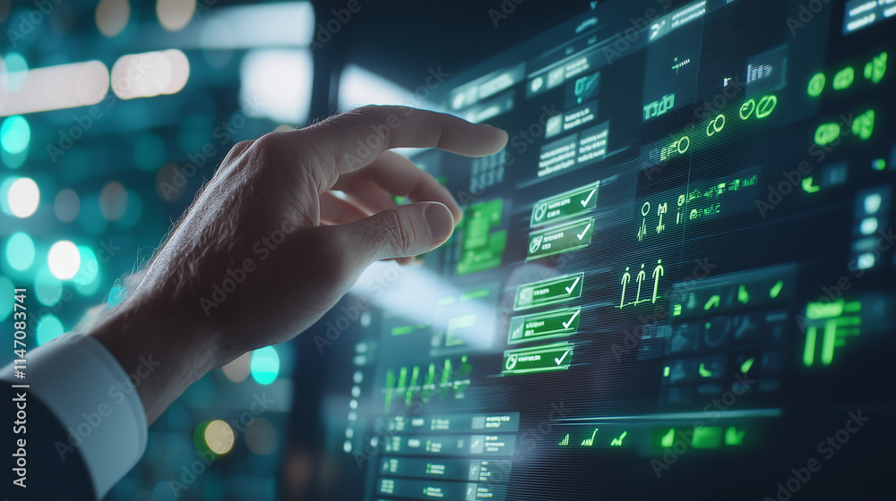 Hands Interacting with Holographic Task Management System Hands Interacting with Holographic Task Management System