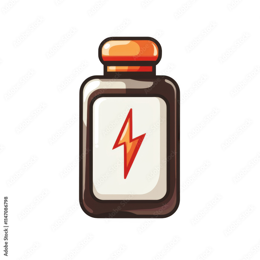 Brown icon of Battery Charging isolated on a transparent background Minimalist flat icon, vector logo style sign clipart on a no background png Brown icon of Battery Charging isolated on a transparent background Minimalist flat icon, vector logo style sign clipart on a no background png