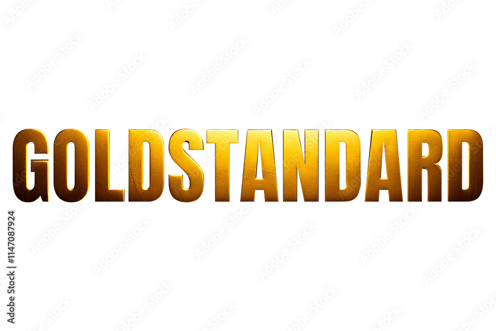 goldene Schrift GOLDSTANDARD