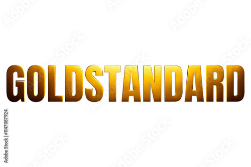 Obraz na płótnie goldene Schrift GOLDSTANDARD w salonie