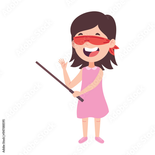 kid with stick hitting