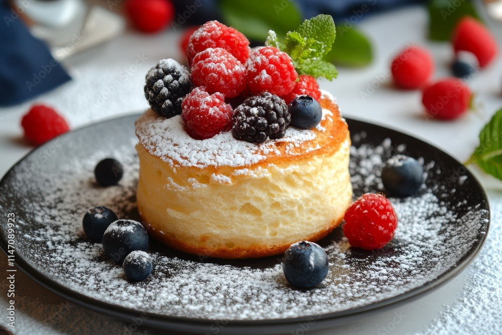 Delicate Berry Pancake Dessert Delicate Berry Pancake Dessert