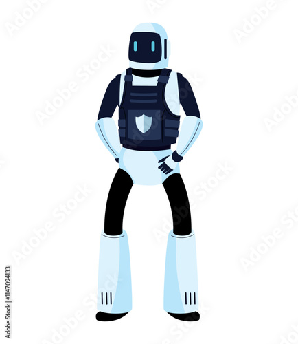 ai police cyborg futuristic