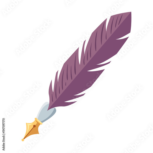 classic feather pen