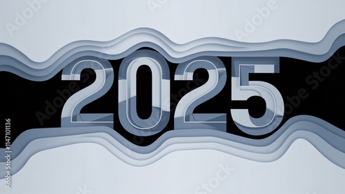 2025 happy new year, A template design with the numbers 