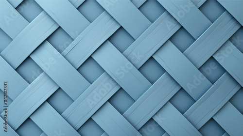 A woven blue background.