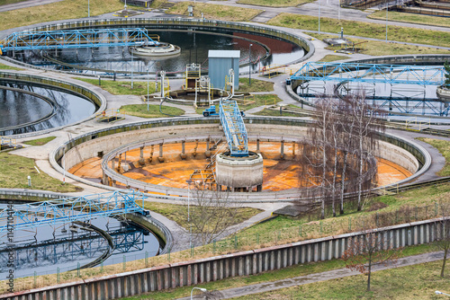 Wastewater treatment plant in Prague Dejvice, Czech republic, March 2022 photo