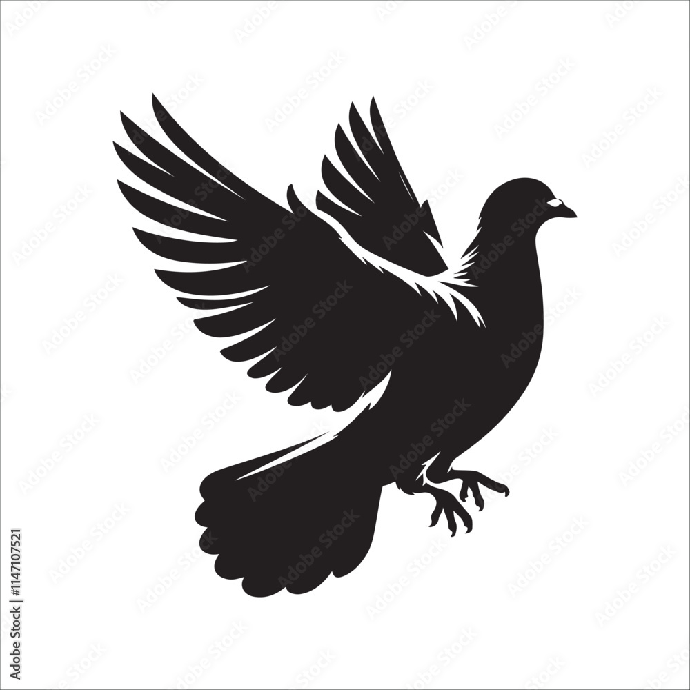 pigeon bird silhouette vector illustration, best pigeon pigeon bird silhouette vector illustration, best pigeon