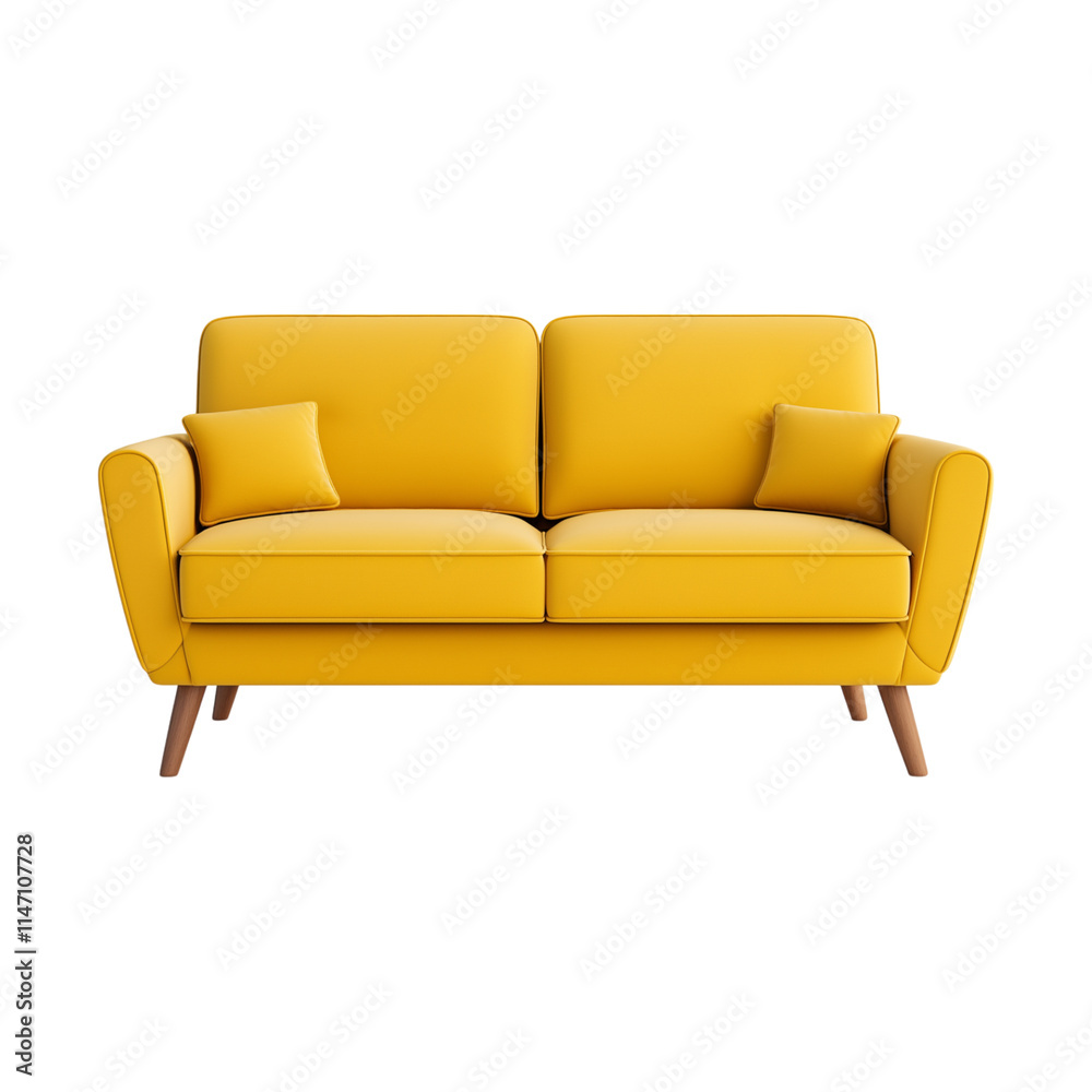 Fototapeta premium sofa isolated on white background