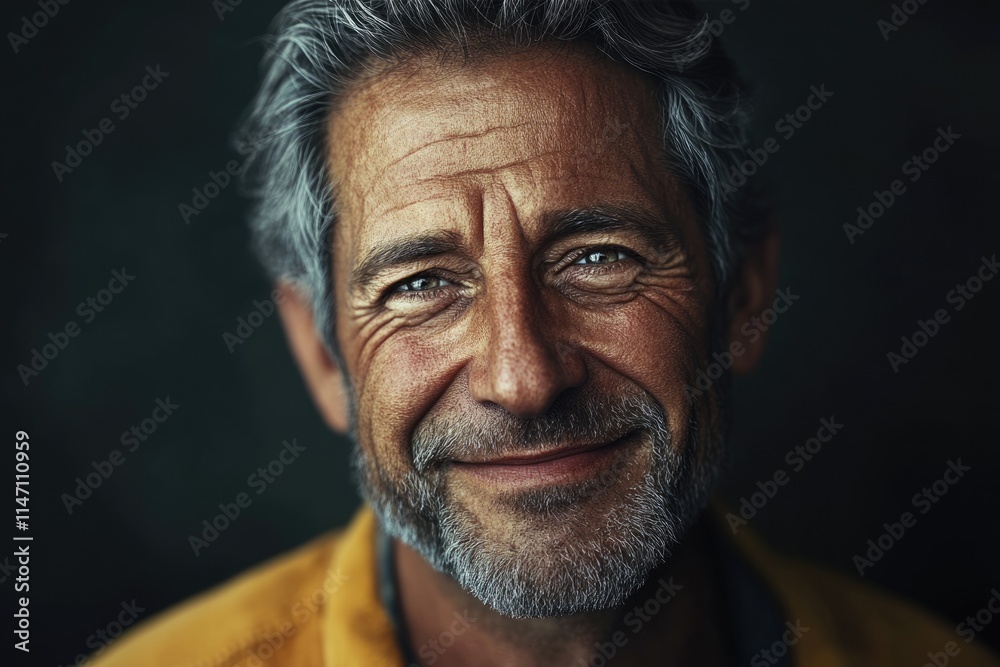 Portrait of a smiling mature man. Portrait of a smiling mature man.
