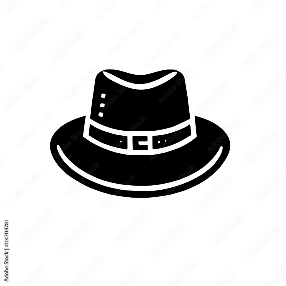 Classic Fedora Hat: A stylish fedora hat with a wide brim and a leather band. The hat is a classic style that is perfect for both men and women. Classic Fedora Hat: A stylish fedora hat with a wide brim and a leather band. The hat is a classic style that is perfect for both men and women.