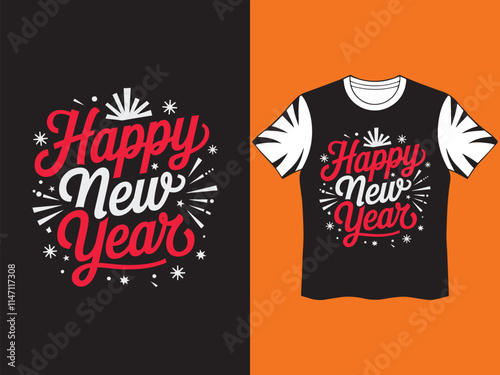 A Simple T-Shirt Design Of Merry Christmas Day.