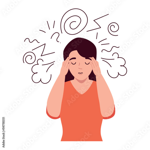 unhappy woman with depression