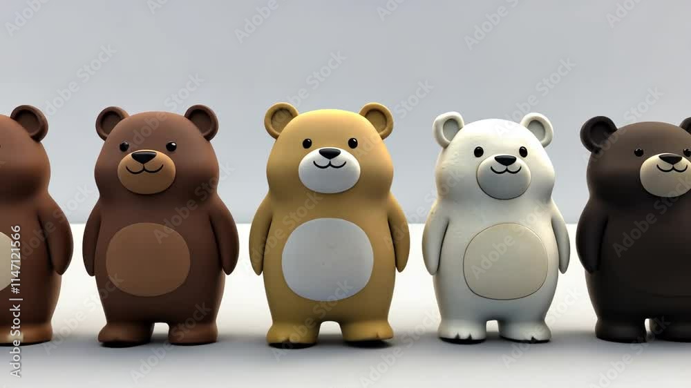 Cute Cartoon Teddy Bear and Puppy Vector Illustration Set for Kids Cute Cartoon Teddy Bear and Puppy Vector Illustration Set for Kids