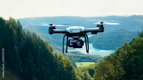 Wallpaper Mural Aerial Robot Quadcopter Navigates Scenery with High-Tech Precision Torontodigital.ca