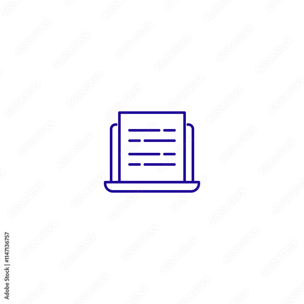 Minimalist document icon design for modern digital platforms Minimalist document icon design for modern digital platforms