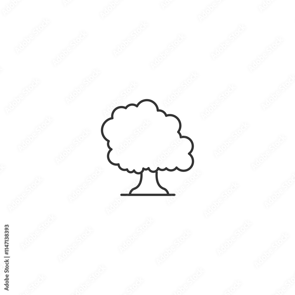 Minimalist black and white tree line art Minimalist black and white tree line art
