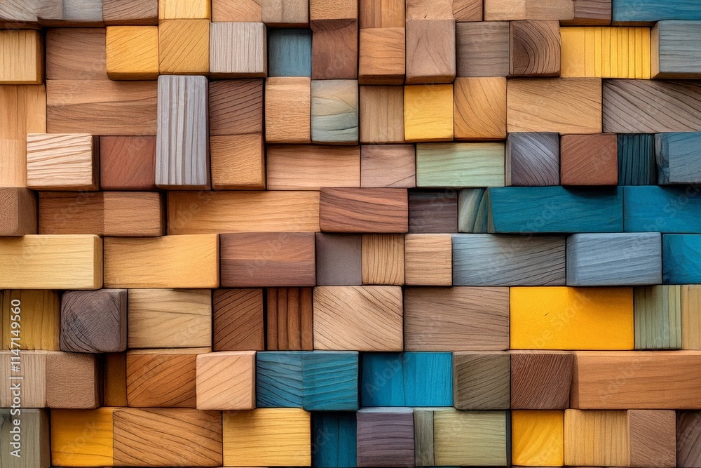 Colorful wooden blocks background texture. (3) Colorful wooden blocks background texture. (3)