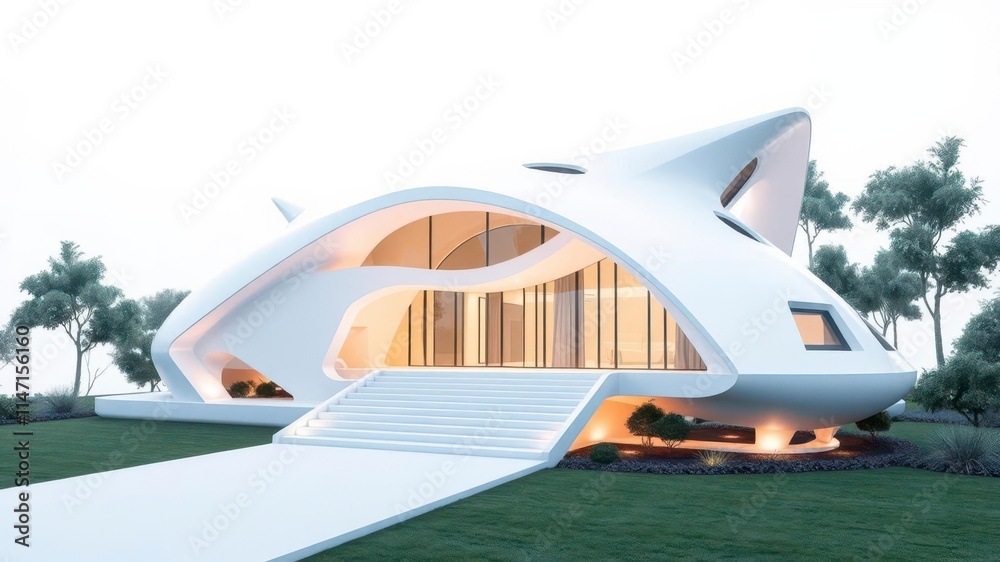 Sleek and minimalistic abstract rendering of a modern house with clean lines and geometric shapes, futuristic, architecture, house Sleek and minimalistic abstract rendering of a modern house with clean lines and geometric shapes, futuristic, architecture, house