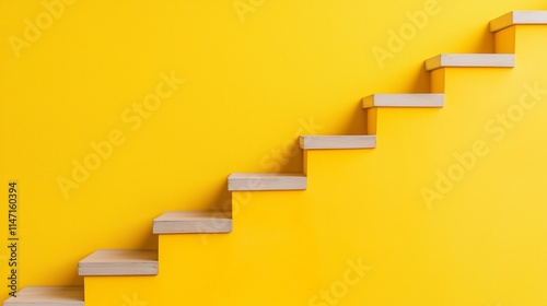 Entrepreneurs climbing golden stairs shaped like upward profit arrows, reflecting success, economic windfall, and profit-driven growth