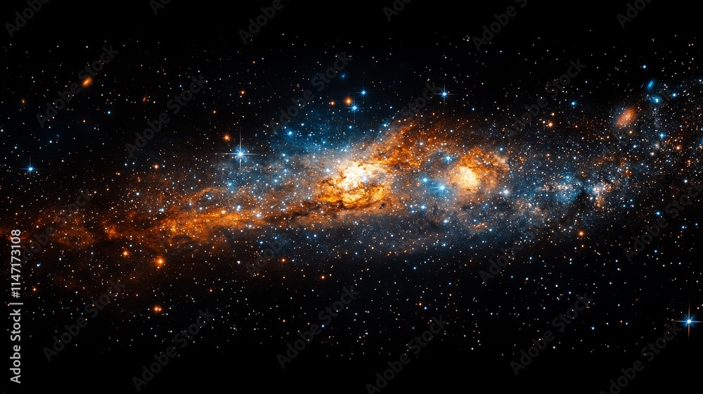 Vibrant and sharp telescope view of the universe, with stars, nebulae, and distant planets captured in intricate detail Vibrant and sharp telescope view of the universe, with stars, nebulae, and distant planets captured in intricate detail