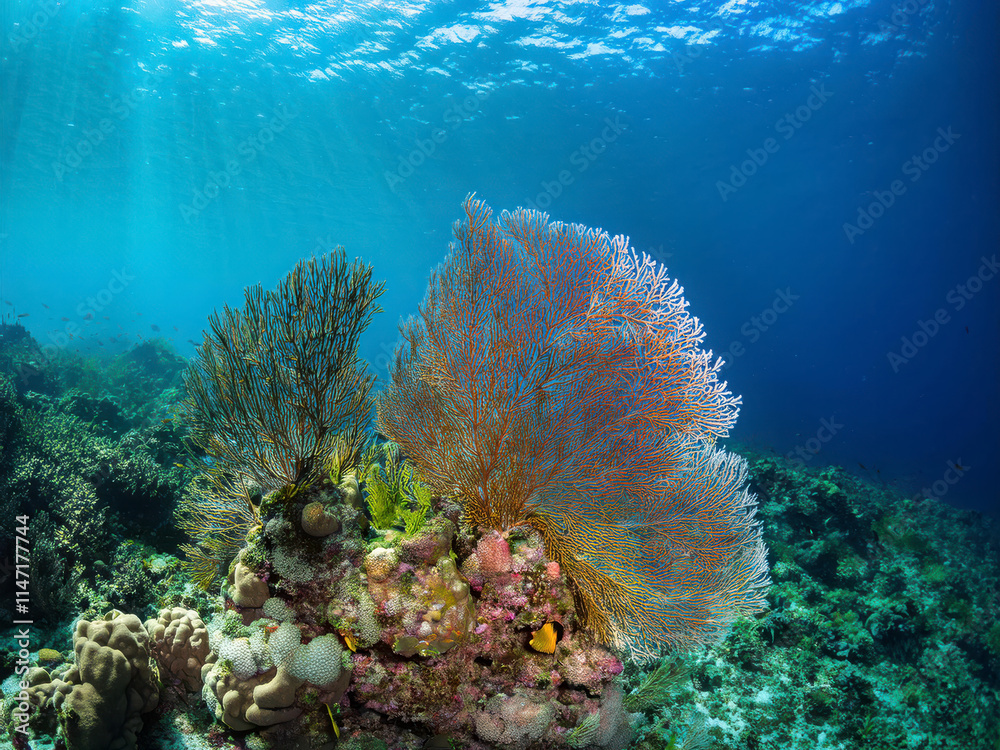 Obraz premium coral reef under water