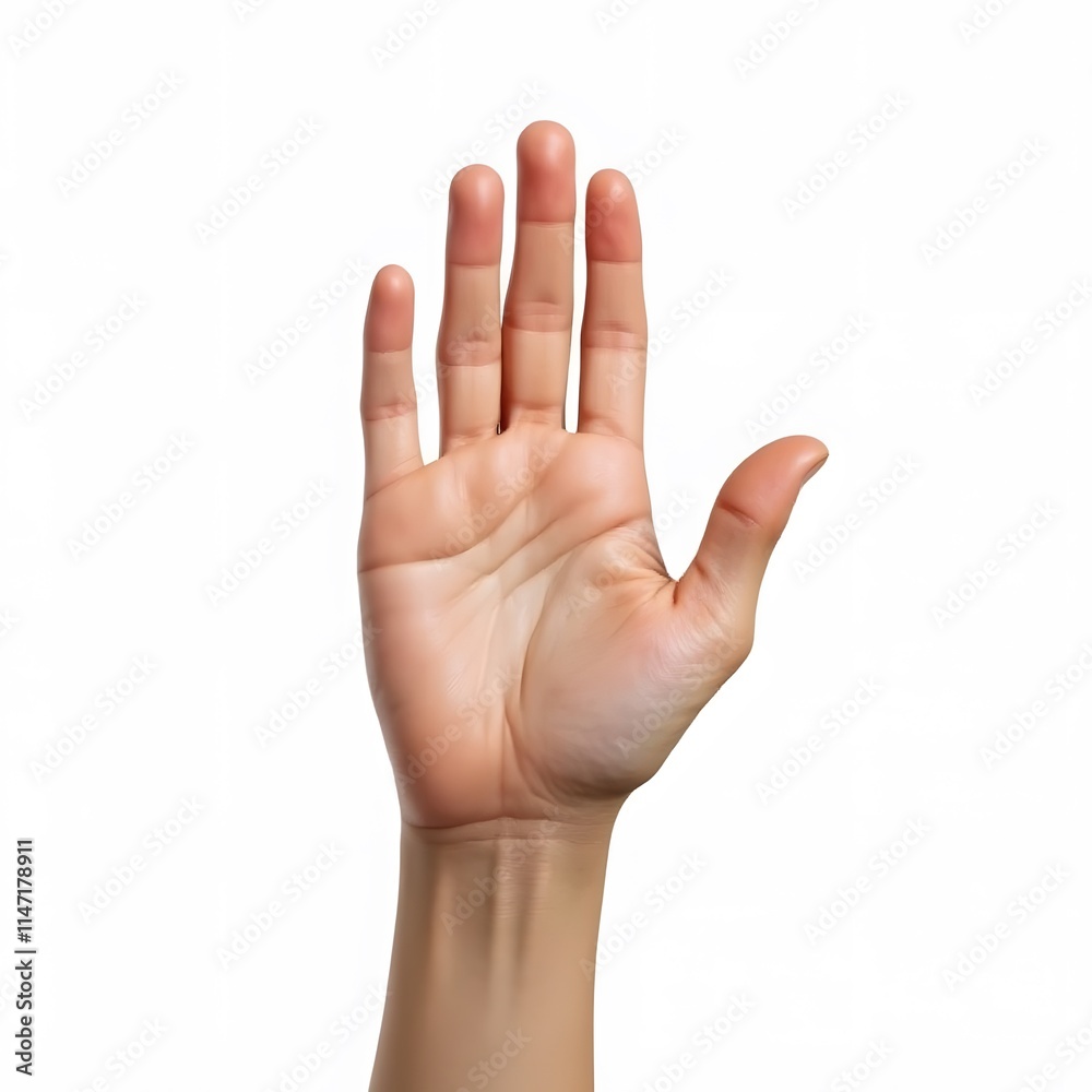 Realistic High Five Hand Gesture Isolated on White Background
Realistic High Five Hand Gesture Isolated on White Background