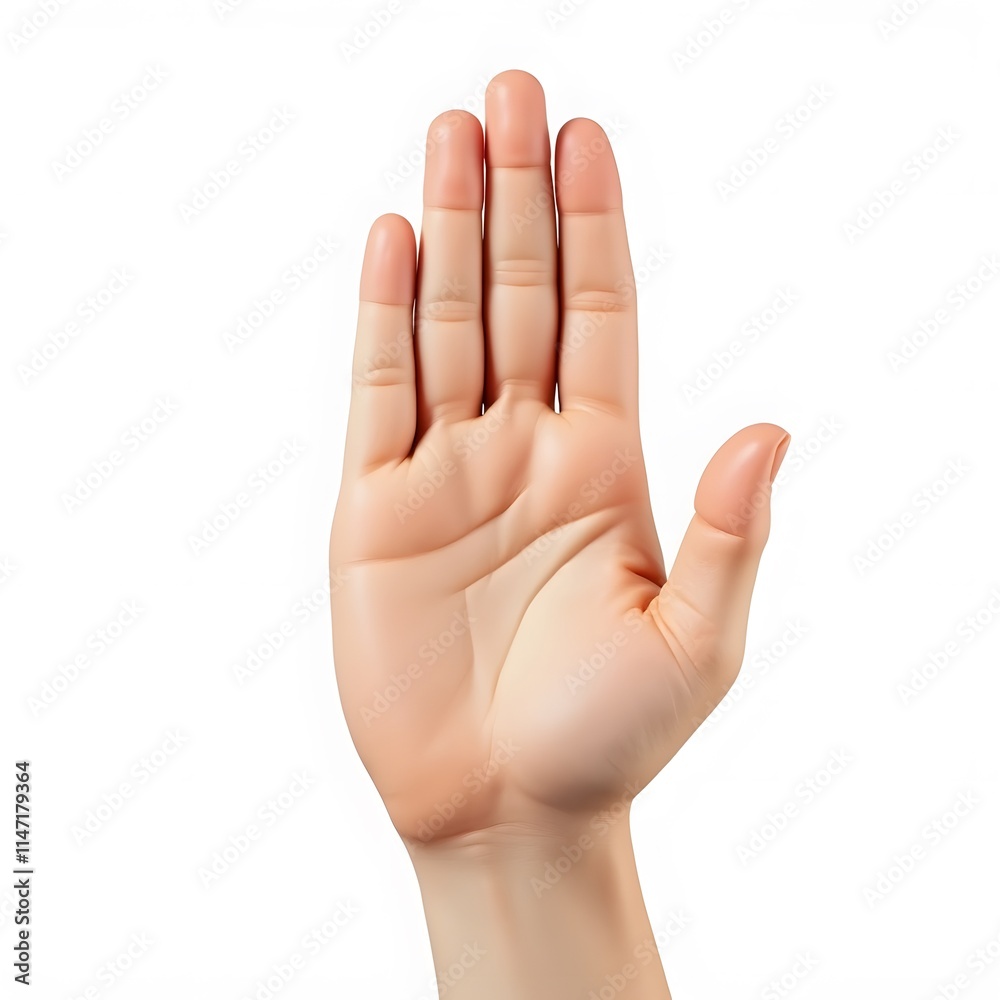 Realistic High Five Hand Gesture Isolated on White Background
Realistic High Five Hand Gesture Isolated on White Background