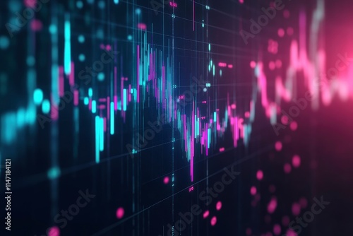 Business analyze economic growth charts for business finance decisions and financial decision-making. Stock Market report, Business finance and investment, Strategy, Data Collection, Forecasting