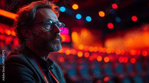 Dynamic Speaker Announcement Design with Modern Branding