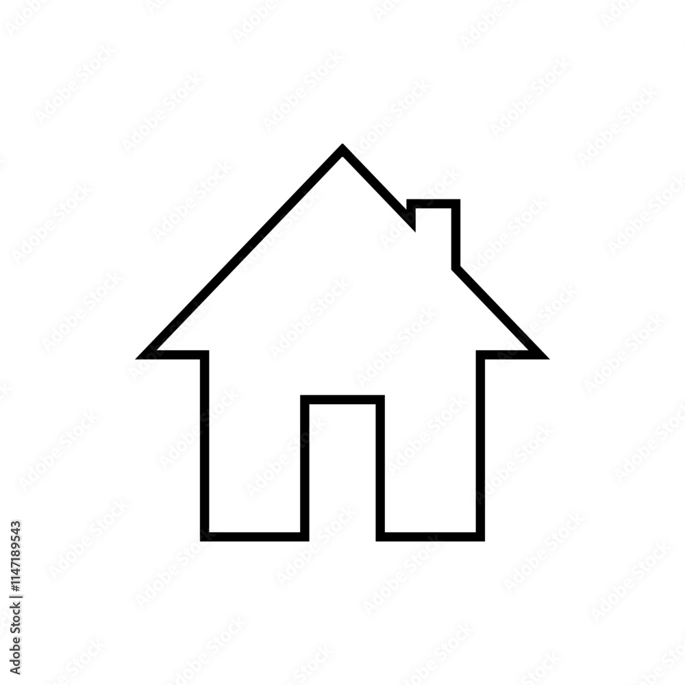Home icon. Minimal home icon - web homepage symbol - vector website sign. Home icon. Minimal home icon - web homepage symbol - vector website sign.